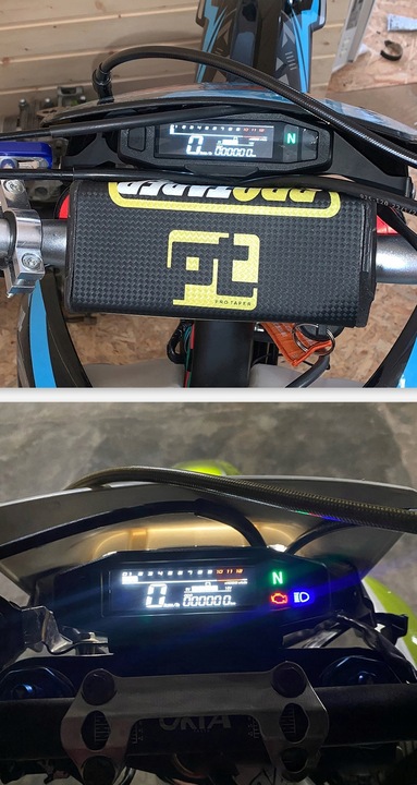 UNIWERSALNY KILOMETR PANEL LCD ROZDZIELCZY MOTOCYKLOWY