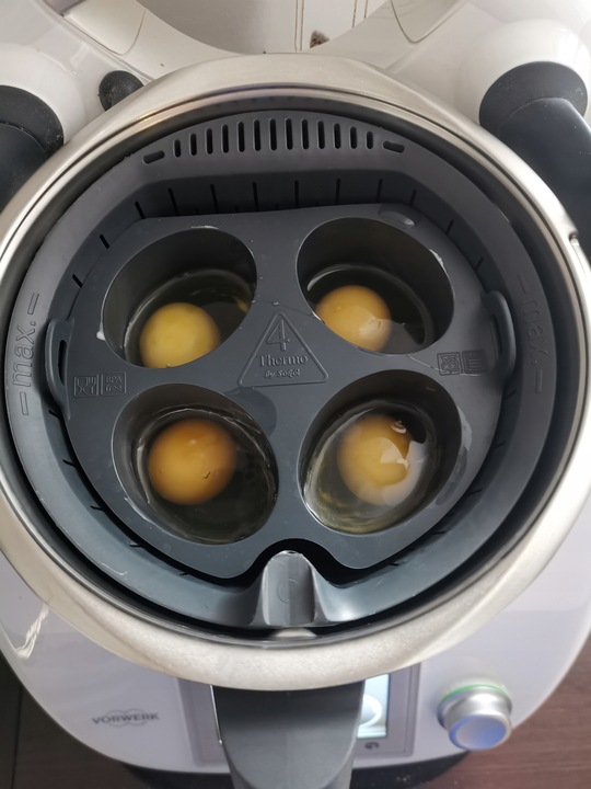 Nasadka odprowadzająca parę do Thermomix TM5 TM6 +pokrywa +wkładka do jajek