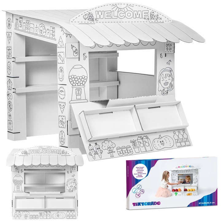TEKTORADO STRAGAN DO ZABAWY I KOLOROWANIA DLA DZIECI DOMEK