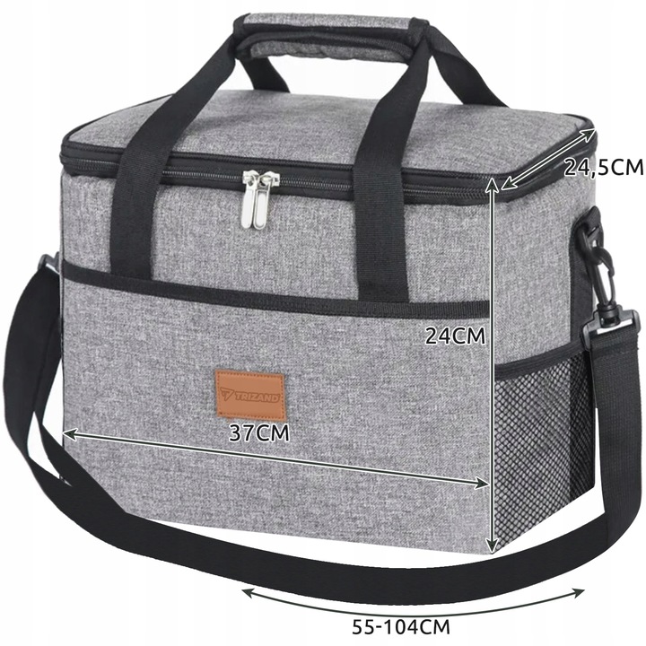 Torba Termiczna Plażowa Turystyczna na Jedzenie Izolacyjna Piknikowa 20l