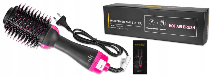 LOKÓWKO SUSZARKA PROSTOWNICA DO WŁOSÓW SZCZOTKA4w1