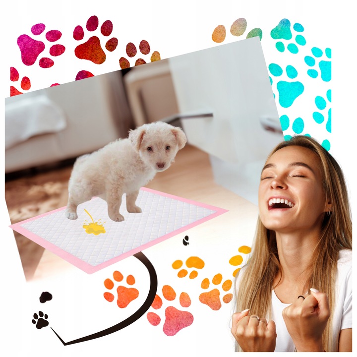 PODKŁADY HIGIENICZNE MATY DLA PSA PSOW NAUKA SIKANIA CHLONNE 60x40 cm 100sz