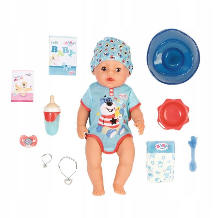 BABY BORN MAGIC BOY INTERAKTYWNA LALKA FUNKCYJNA CHŁOPIEC 43 CM BOBAS