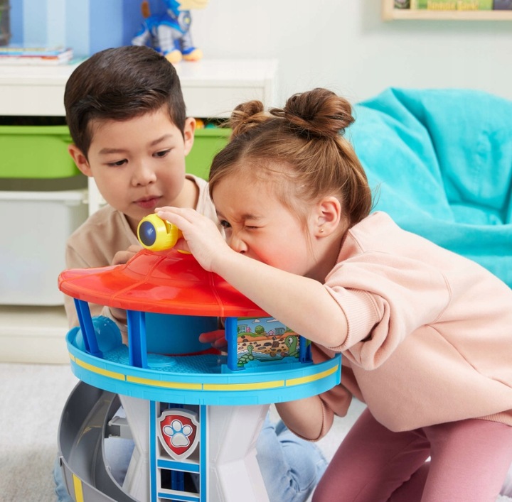 PSI PATROL DUŻA BAZA ZE ZJEŻDŻALNIĄ + CHASE FIGURKA I POJAZD RADIOWÓZ