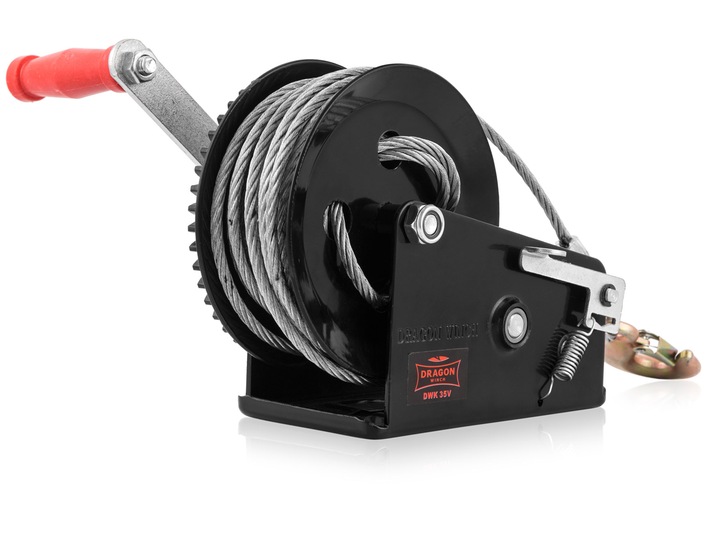 WYCIĄGARKA RĘCZNA KORBOWA LINOWA 1588kg WCIĄGARKA lebiodka przenośna DRAGON