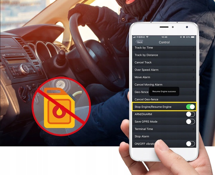 LOKALIZATOR GPS TK108B MAGNES PODSŁUCH 10000mAh