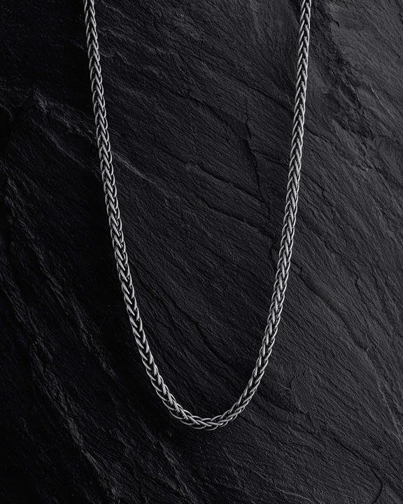 Srebrny łańcuszek - splot SPIGA 55