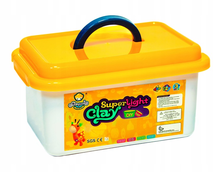 CLAYDOLL PIANKOLINA MASA PLASTYCZNA 24 sztuki BIG BOX + AKCESORIA + WALIZKA