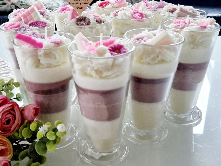 Świeca Sojowa z Grawerem Deser Kawa Latte Prezent Święta Mikołaj imieniny