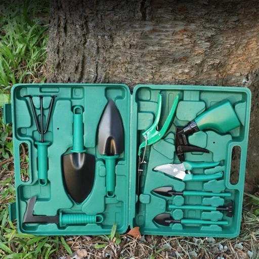 ZESTAW NARZĘDZI OGRODNICZYCH 10w1 ŁOPATKA GRABKI MOTYCZKA PAZURKI SEKATOR