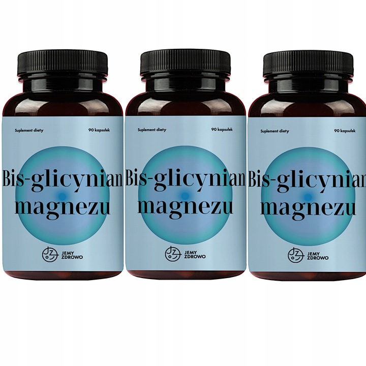 Glicynian Magnezu Jemy Zdrowo 270 Kapsułek 375mg w dziennej dawce