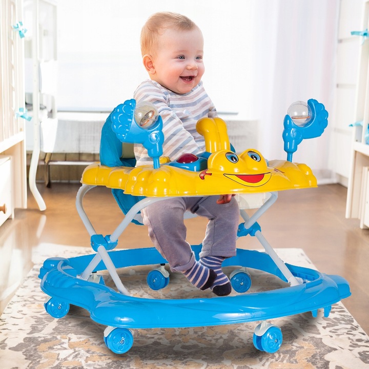 JEŹDZIK CHODZIK DLA DZIECI REGULACJA WYSOKOŚCI Z BLOKADĄ DO NAUKI CHODZENIA