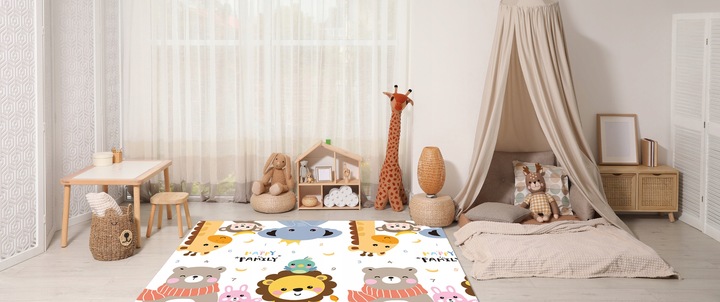 Mata piankowa składana dwustronna duża edukacyjna dla dzieci XPE 180x200 cm