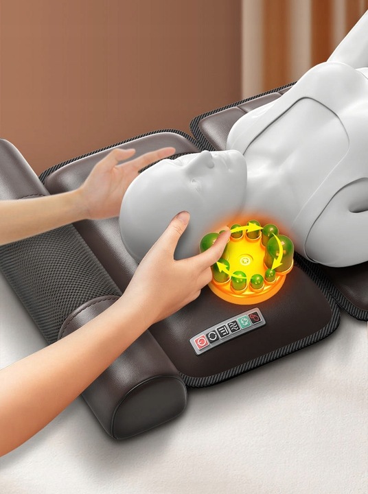 MATERAC MASUJĄCY Mata do masażu + MASAŻER DRENAŻ NÓG ŁYDEK PRESOTERAPIA