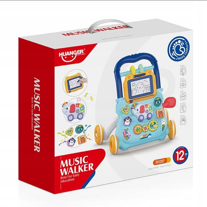 CHODZIK PCHACZ INTERAKTYWNY TABLICA EDUKACYJNY EFEKTY DŹWIĘKOWE RYSIK