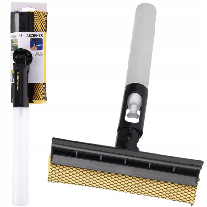 MYJKA Ściągaczka wody z szyb luster okien ze spryskiwaczem 3w1 DUNLOP