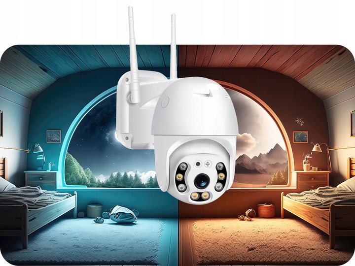 KAMERA WIFI IP SMART OBROTOWA ZEWNĘTRZNA 1080p FULL HD 2MP ZOOM 4x DETEKCJA