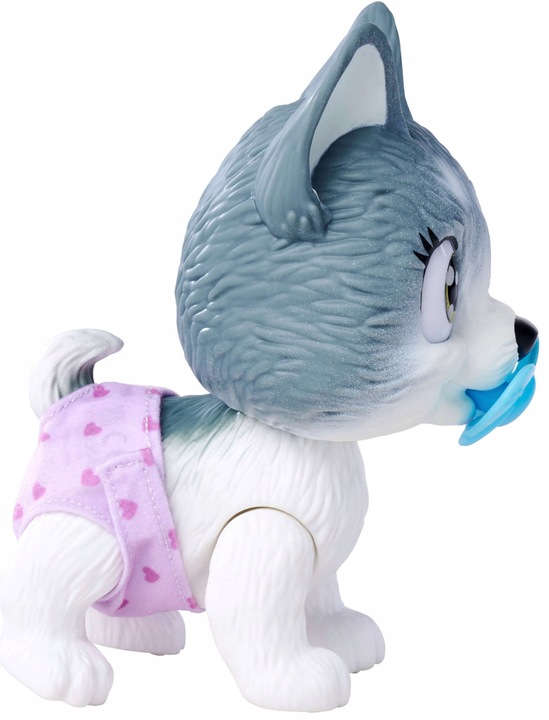 PAMPER PETZ PIESEK HUSKY PIJE SIKA PIELUSZKOWY GANG 20 CM + BUTELKA SMOCZEK