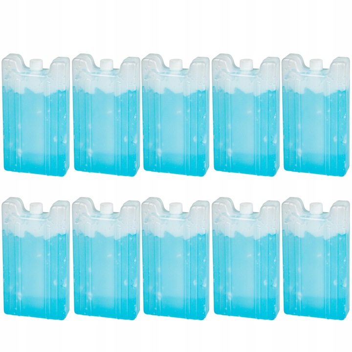 10x DUŻY WKŁAD MROŻĄCY CHŁODZĄCY ŻELOWY DO LODÓWKI TURYSTYCZNEJ 400ml 400G