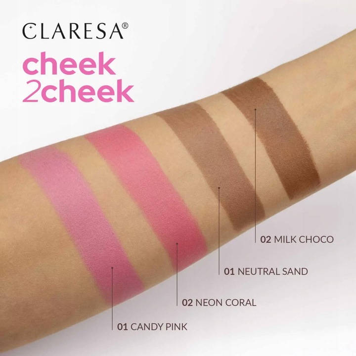 Claresa Kremowy bronzer w sztyfcie 02 Milk Choco