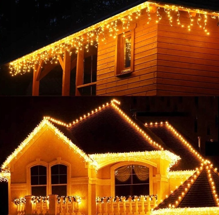 SOPLE 300 LED LAMPKI ZEWNĘTRZNE IP44 STAŁE + FLASH KURTYNA ŚWIETLNA GRUBE