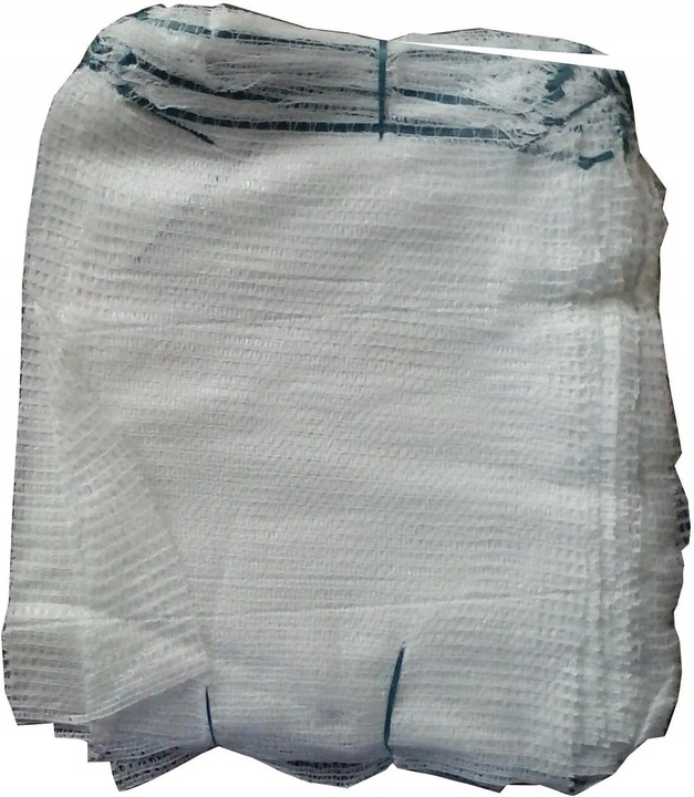 Worki Raszlowe z zaciągiem 50x80 Siatkowe 25-30kg 100szt BIAŁE