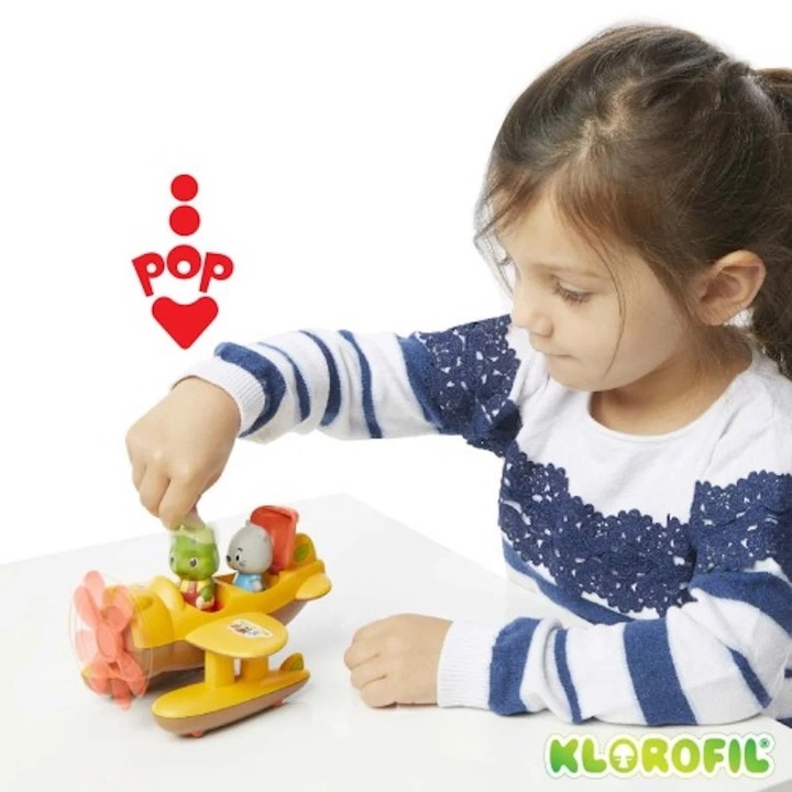 Hydroplan - Samolot na Kółkach z Figurką - Klorofil