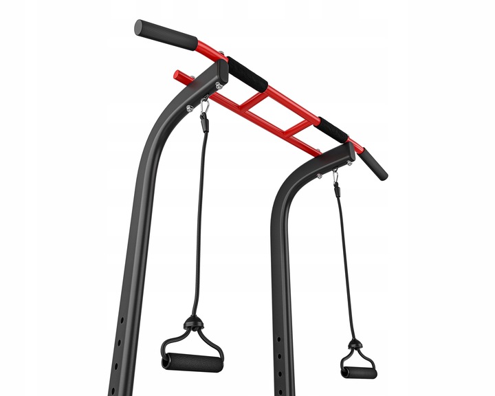 Poręcze do ćwiczeń mięśni brzucha z drążkiem i ekspanderami Hop Sport mocne