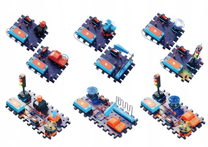 NAUKOWIEC LABORATORIUM ELEKTRONIKI DLA DZIECI ZESTAW EDUKACYJNY DLA DZIECI