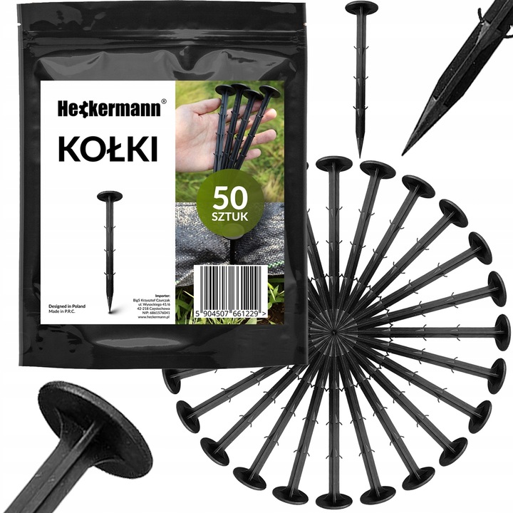 SIATKA NA KRETY 1x100m 30g/m2 POD TRAWNIK PRZECIW KRETOM NORNICE 50x KOŁKI