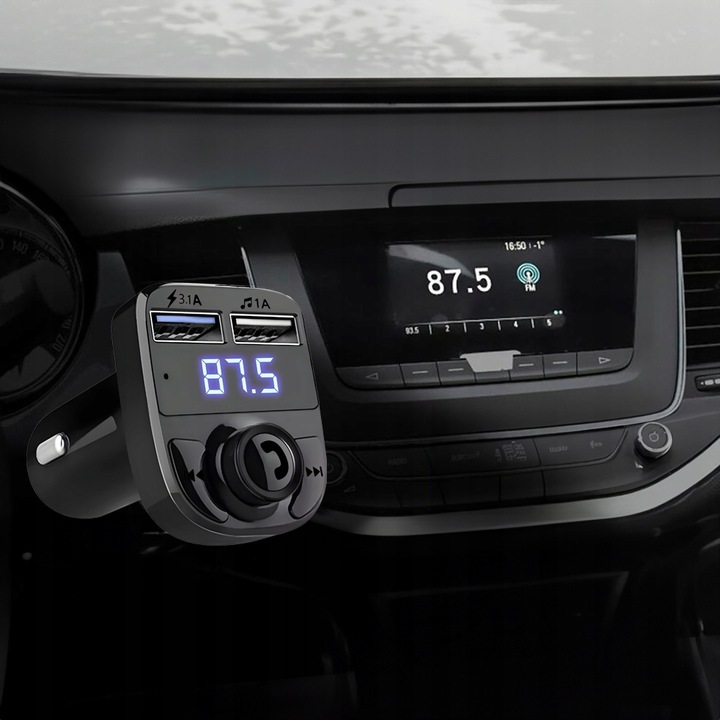 TRANSMITER BLUETOOTH FM MP3 ŁADOWARKA ODTWARZACZ TRANSMITER BT AUDIO