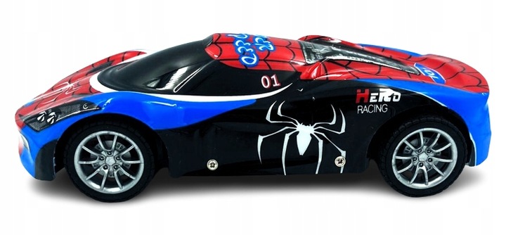 SAMOCHOD NA PILOT SPIDER MAN PAJĄK SPORT AUTKO KOLOROWE