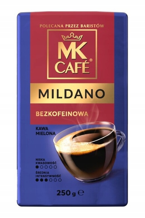 Kawa mielona MK Cafe Mildano 250g - bezkofeinowa