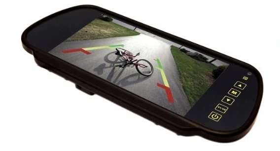 Monitor 7" LCD w lusterku do kamery cofania