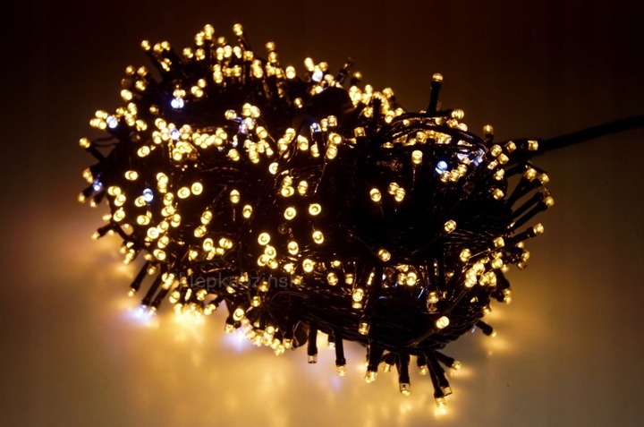 LAMPKI CHOINKOWE 80LED Z EFEKTEM FLASH 10M GRUBY KABEL DIAMENTOWA DIODA