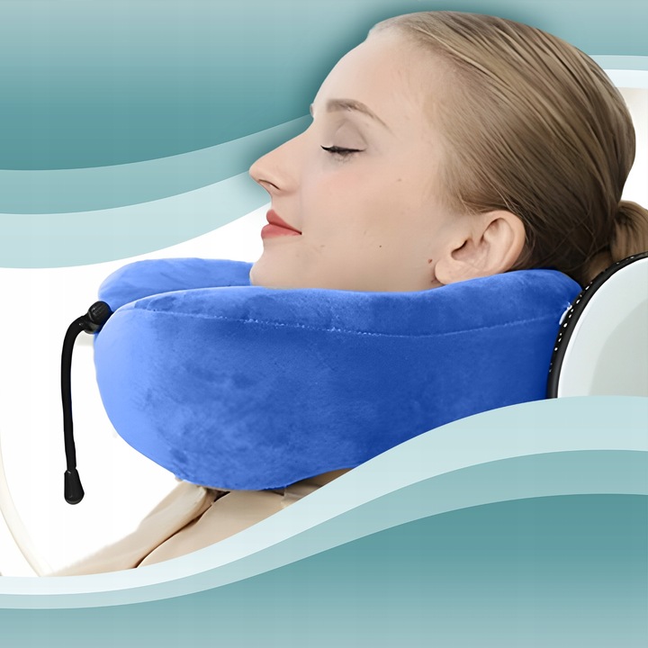 Poduszka Turystyczna Podróżna Zagłówek Pod Szyję Super Wygodna Relaksacyjny