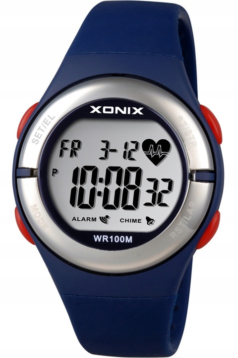 Zegarek z Pulsometrem Dla Nastolatka XONIX WR100m