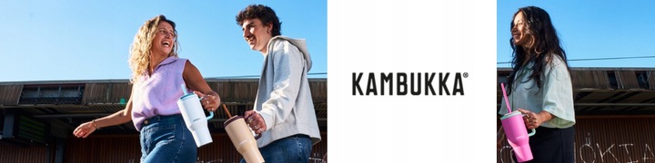 Kubek termiczny ze słomką Kambukka RIO 950 ml - Almond Dream