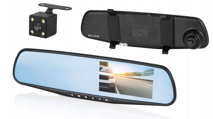 CYFROWA KAMERA WIDEO REJESTRATOR SAMOCHOD LUSTERKO