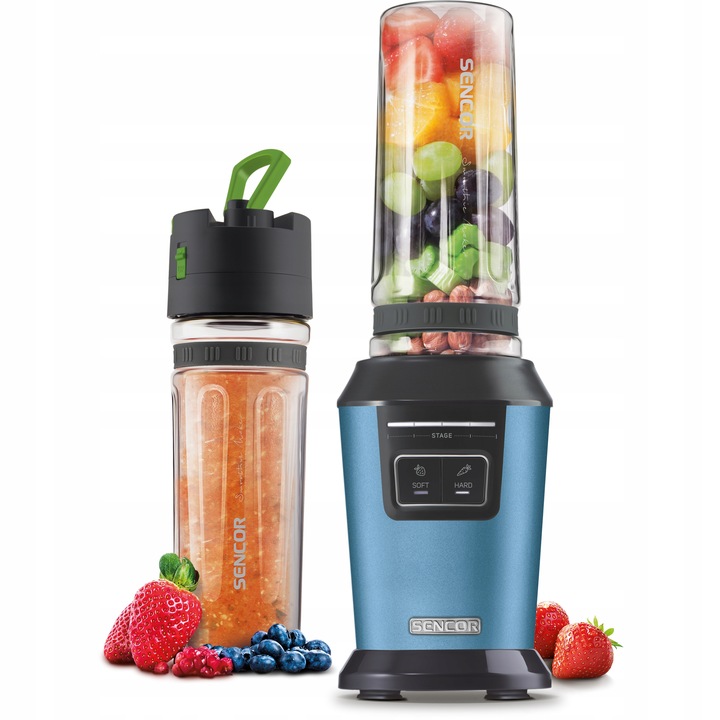 Blender kielichowy do smoothie 800W 0,6L niebieski tritan Sencor SBL 7172BL