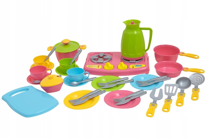 Zestaw kuchenny Gotowanie Przybory Kuchenne Garnki Patelnia Talerze 3589