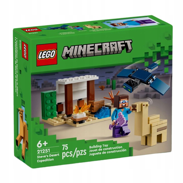 LEGO MINECRAFT Loch szkieletów 21189+Pustynna wyprawa Steva 21251 MAINCRAFT