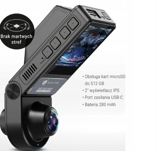 Wideorejestrator Navitel RS3 Duo Wide