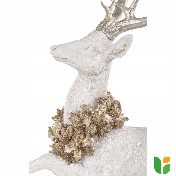 Figurka dekoracyjna świąteczna renifer jeleń duży leżący 53x50x29