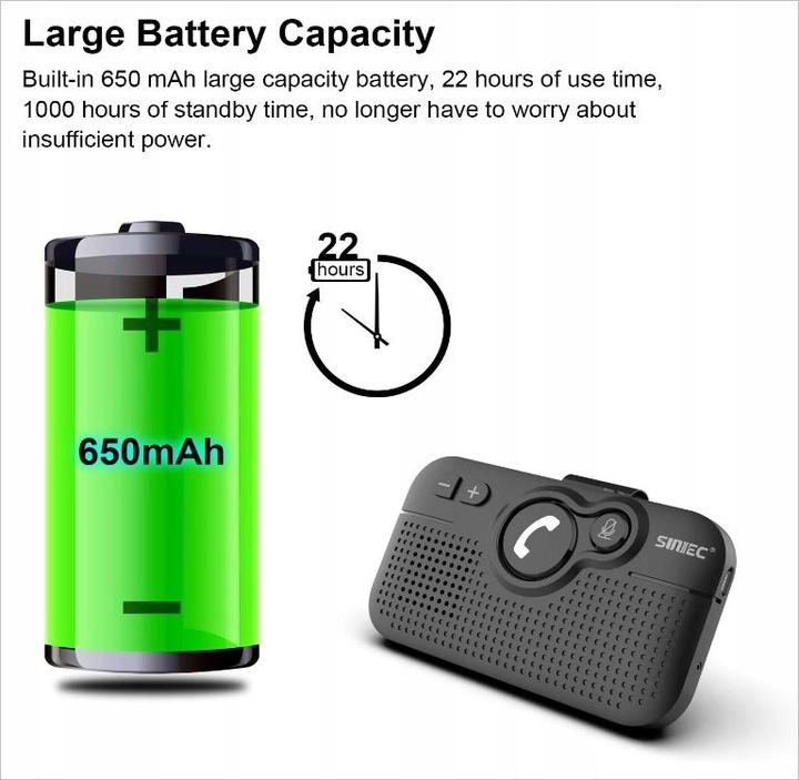 Zestaw głośnomówiący SUNITEC BC980SA