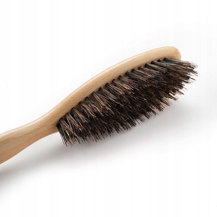Szczotka Do Włosów Z Dzika Mix Włosia Z Naturalnego Drewna Bukowego HHUUMM
