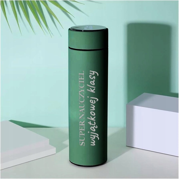 KUBEK TERMICZNY Z WYŚWIETLACZEM LED PREZENT DZIEŃ NAUCZYCIELA GRAWER JAKOŚĆ