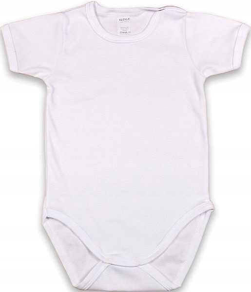 Body Krótki rękaw BIAŁE Biel r 74 KLEKLE