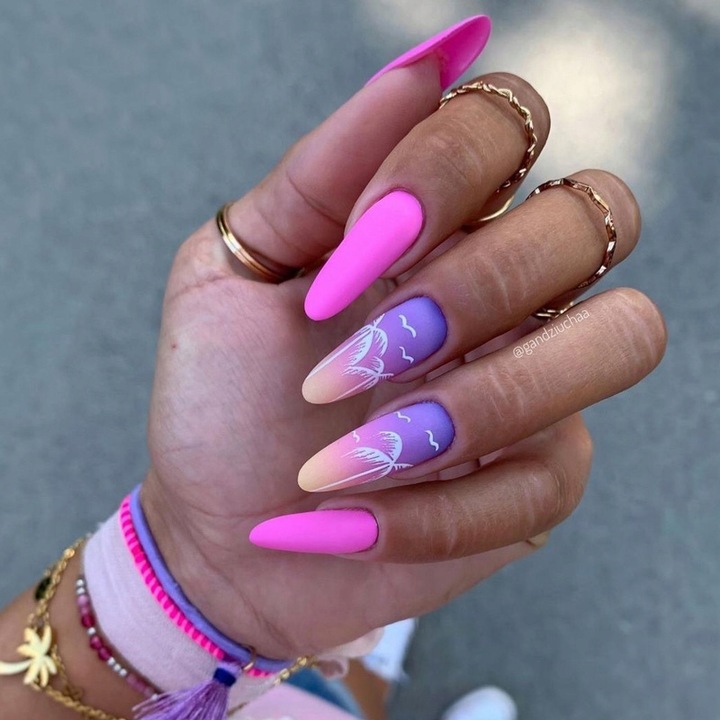 2x GĄBKA DO OMBRE MANICURE HYBRYD MAKIJAŻU ŻEL