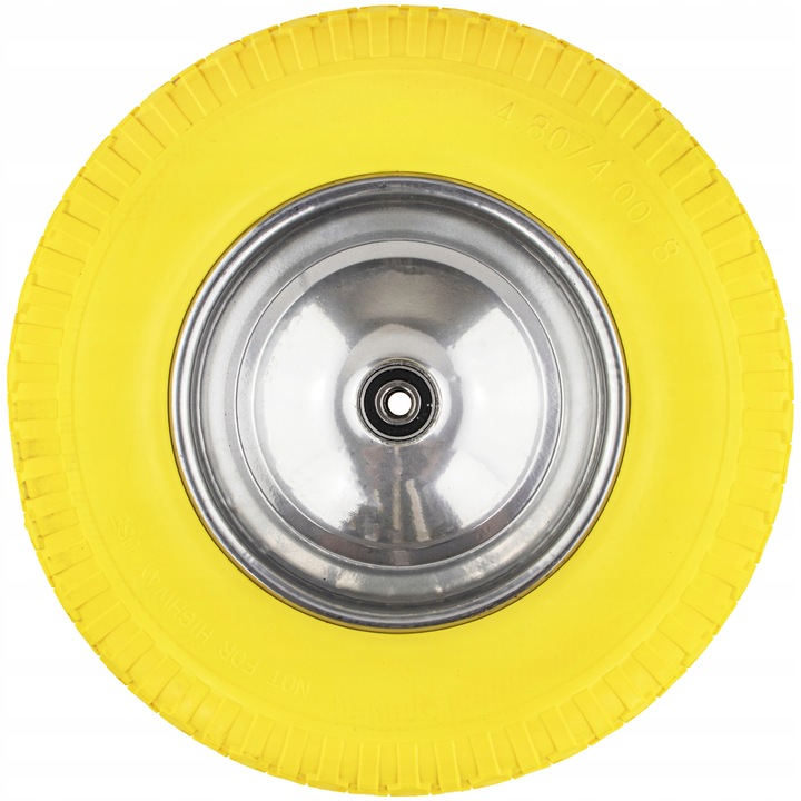 KOŁO KÓŁKO BEZDĘTKOWE DO WÓZKA TACZKI 40cm 4.80/4.00-8 PEŁNE PU